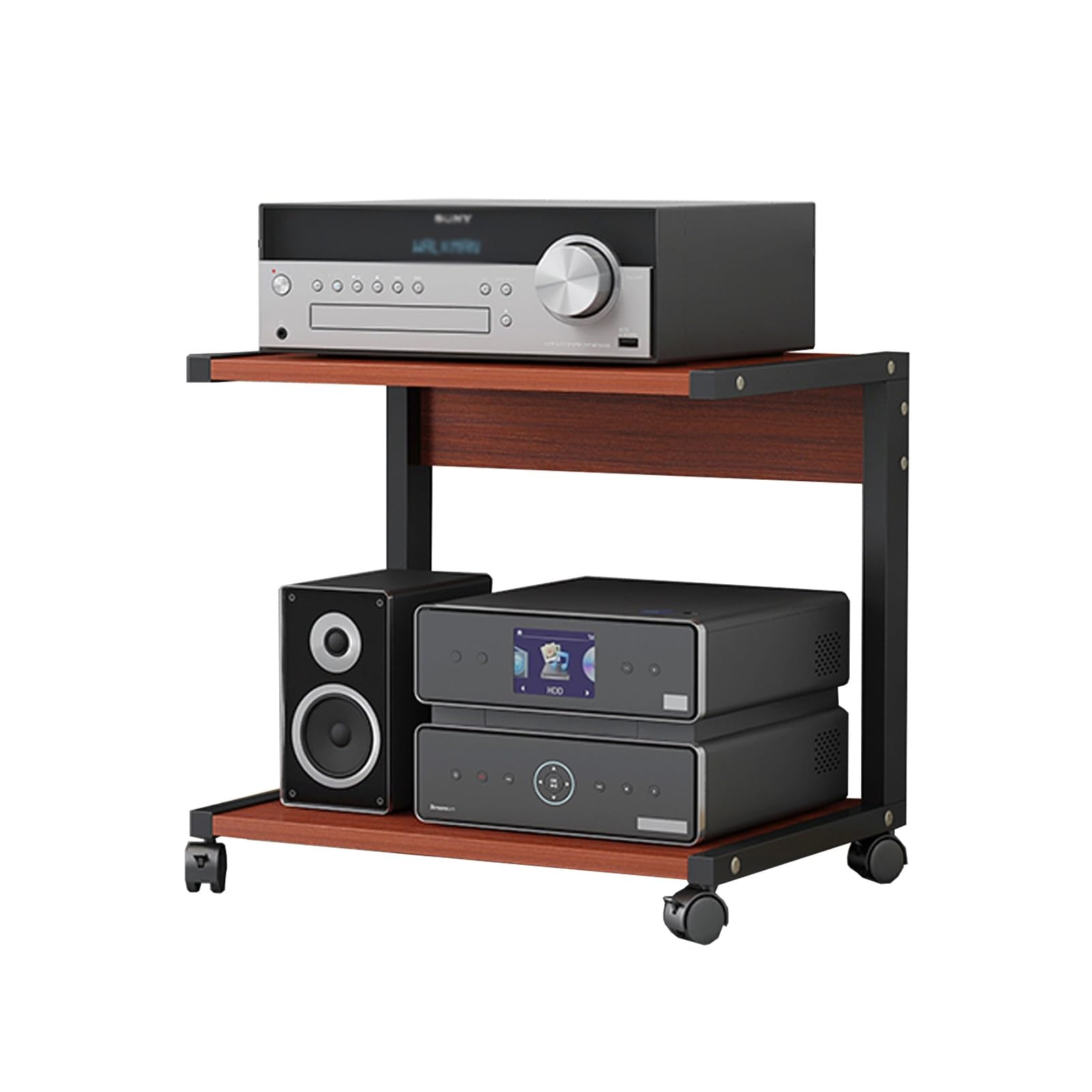 Meuble polyvalent pour téléviseurs et espace gaming salon moderne avec support tourne-disque