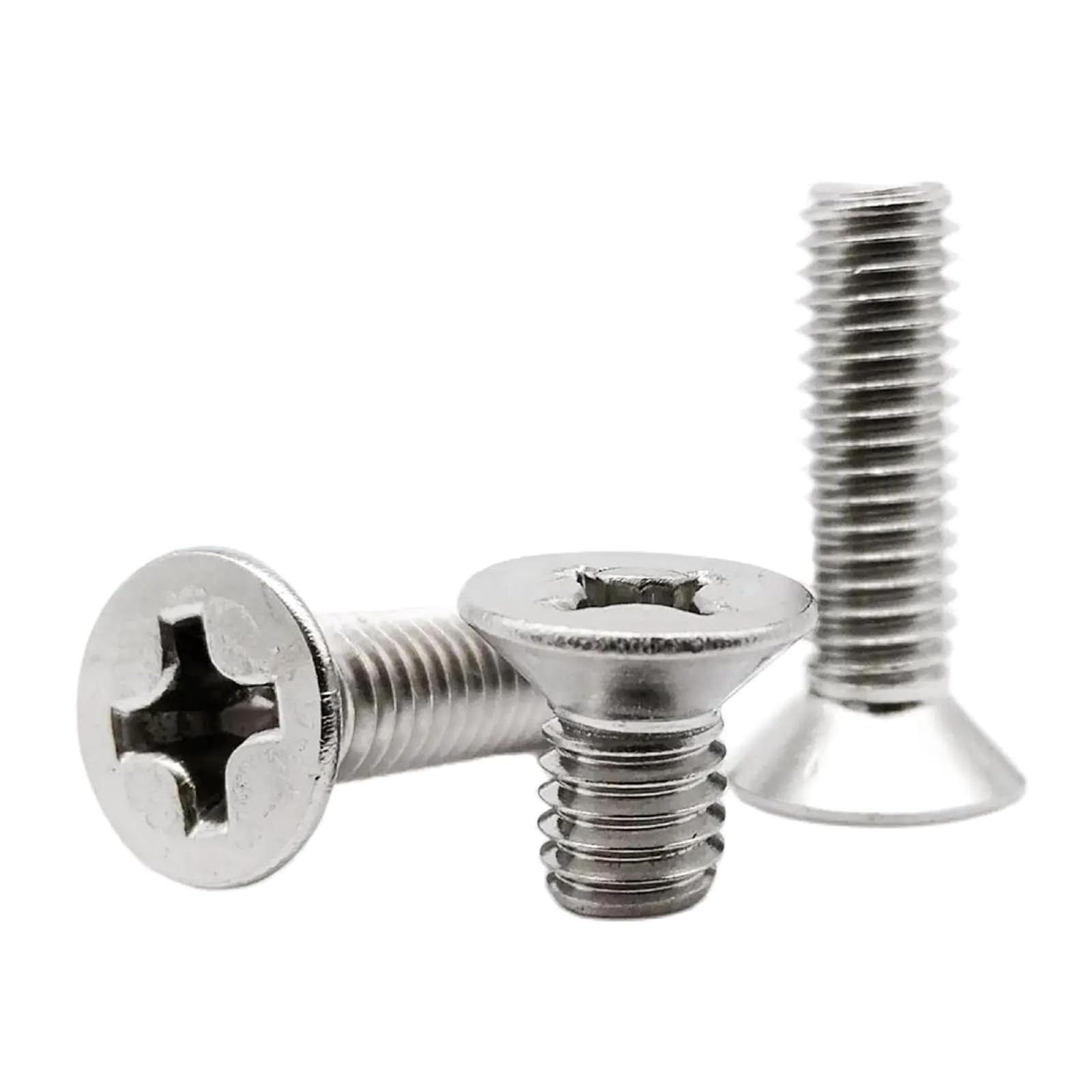 WUUKEPSG M1-M4 Stainless Steel Flat Countersunk Head Screw Bolt/25Pcs/M3*8Mm