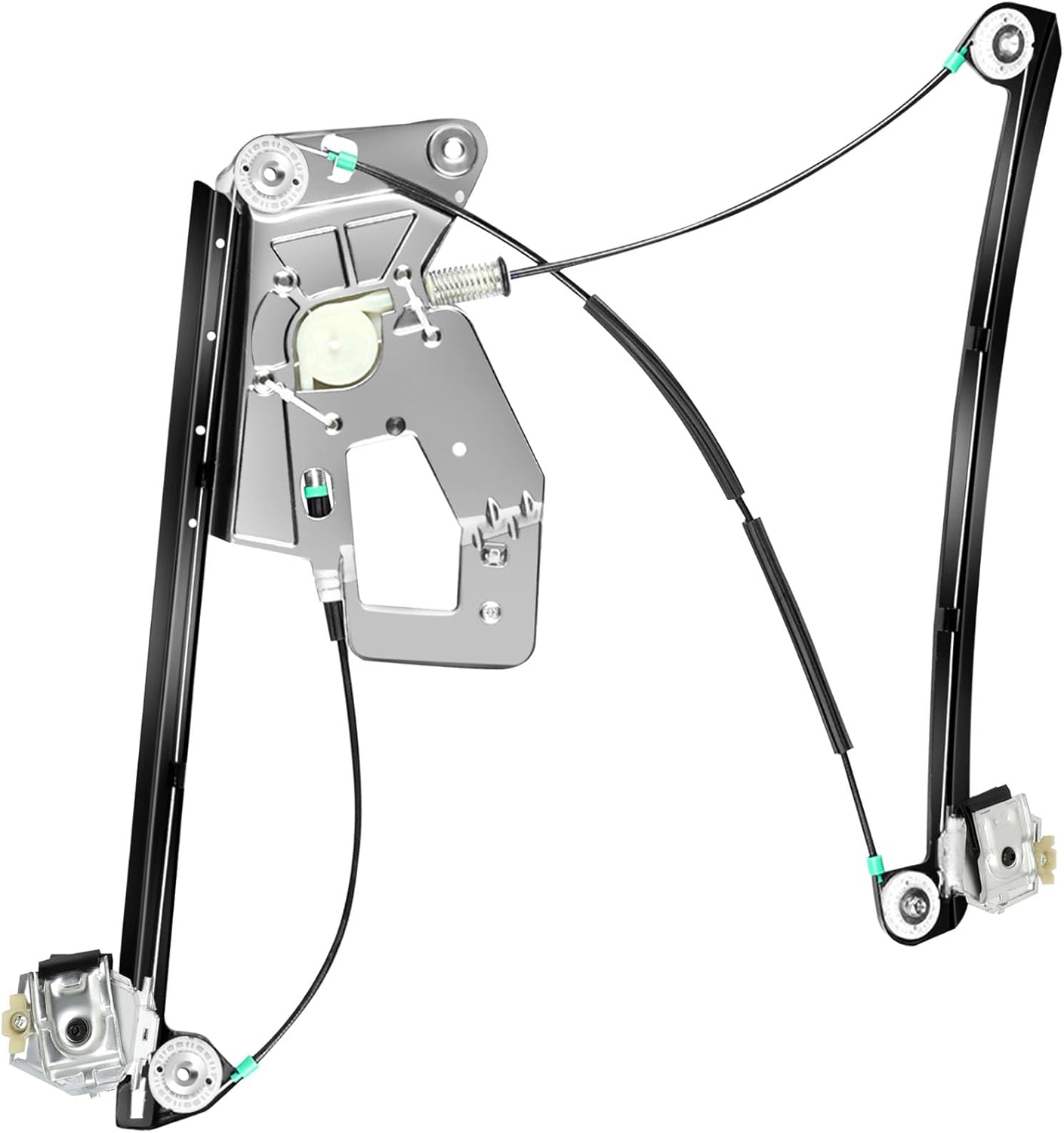 FINDAUTO Power Window Regulator w/o Motor Front Right Passenger Side fits 2001-2003 for BMW 525i 1997-2000 for BMW 528i 2001-2003 for BMW 530i 1997-2003 for BMW 540i 2000-2003 for BMW M5 740-479