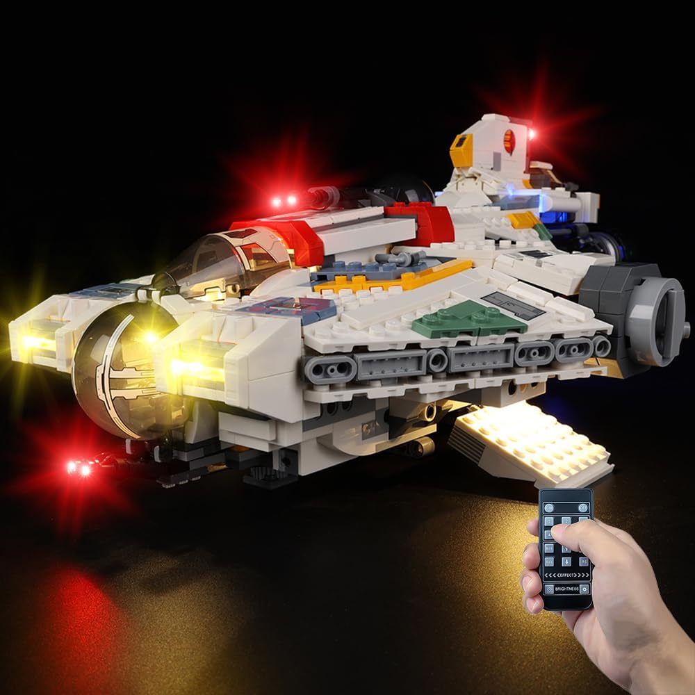 Kyglaring Kit Compatible with Lego Ghost & Phantom II 75357 Building Blocks, Upgraded Accessories for Lego 75357 Model Set, Lights Only, Model Not Included