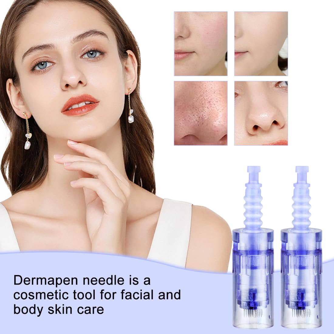 10 pezzi Dermapen 36 Cartucce, Dermapen Cartuccia di Ricambio Confezionata Singolarmente per Derma Pen