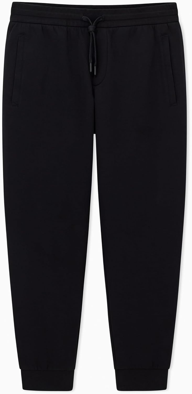 Armani Exchange Men's Stretch Cotton Icon Jogger, Black, Medium - Image 4