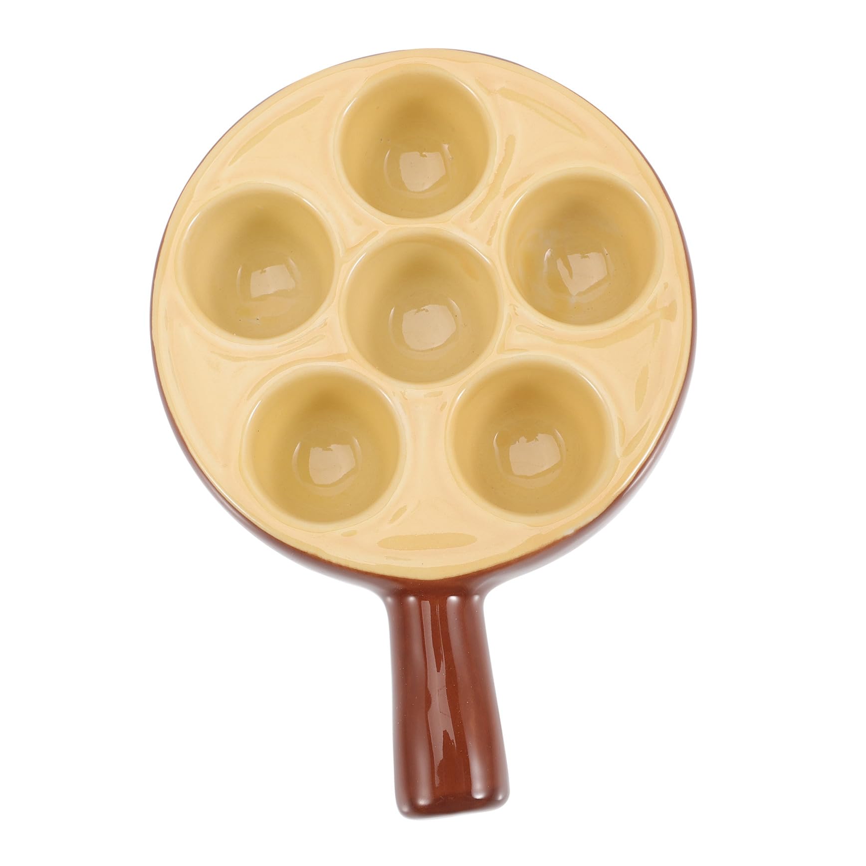 NOLITOY Piatto di Lumache Vassoio per Lumache Piatto Torta Teglia per di Mare di Escargot Francese Piatti di he Piatti del Ristorante Kit di Strumenti Ceramica Bakeware