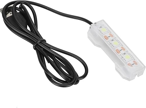 Miniatura 7 de Peces de acuario ligero 11 * 6 * 2 pequeña planta de agua de acuario luz de escritorio mini decoración suave lámpara LED