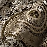 A.S. Création VERSACE WALLPAPER Blumen Tapete Floral 387056 Perlbeige Weiß Braun Designer Ranken Kreise 10,05x0,70m Made in Germany