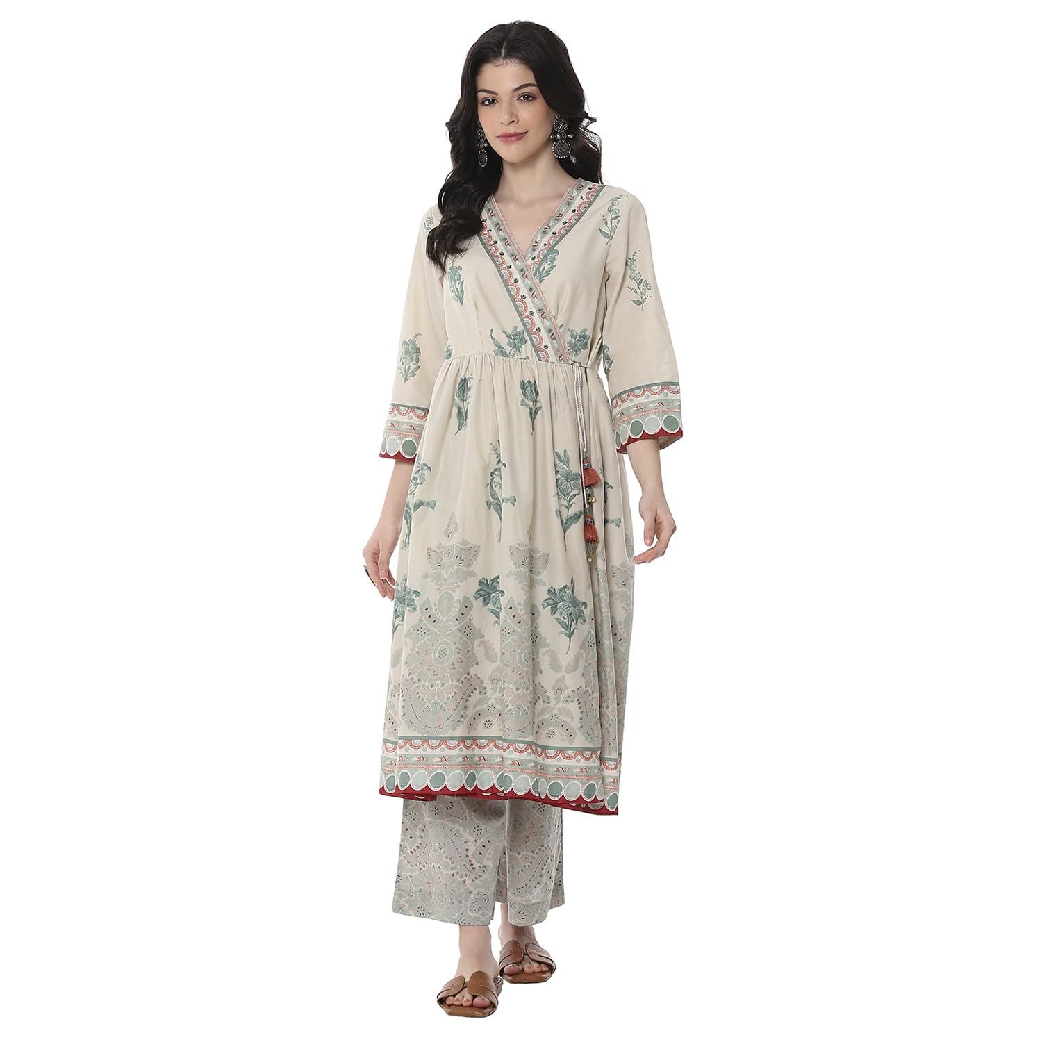 biba Women Cotton A Line Printed Suit Set-picture-15