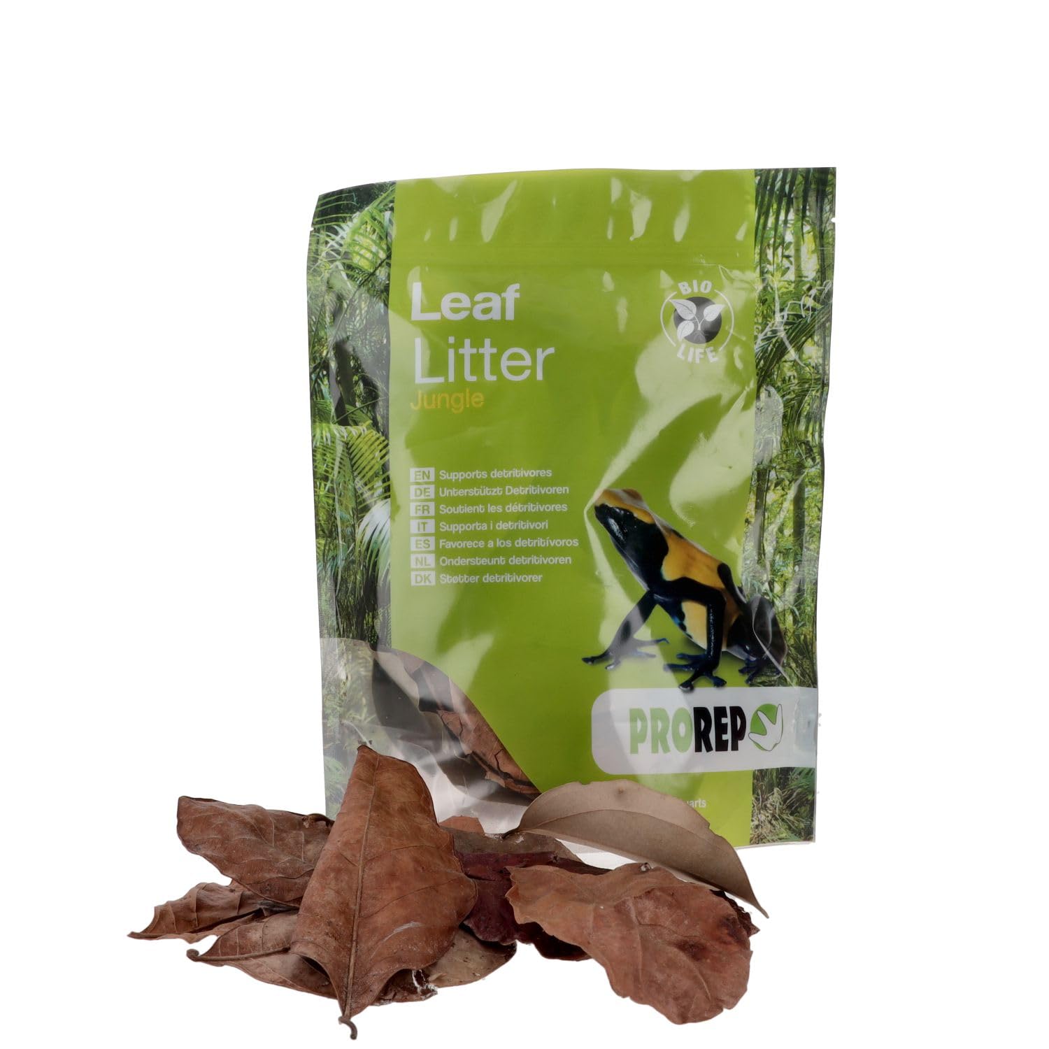 ProRep Leaf Litter Substrate Jungle 3l Bag | Reptile Substrate | Leaves for Bioactive Set Up and Isopods