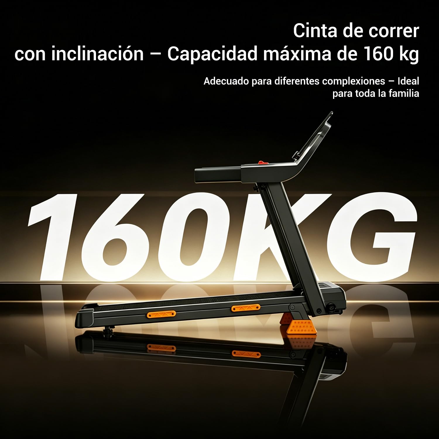CURSOR 15% Cinta de Correr Plegable con Inclinación 12KM/H | Cinta de correr inclinable, cinta de correr doméstica con motor de 3,0 CV