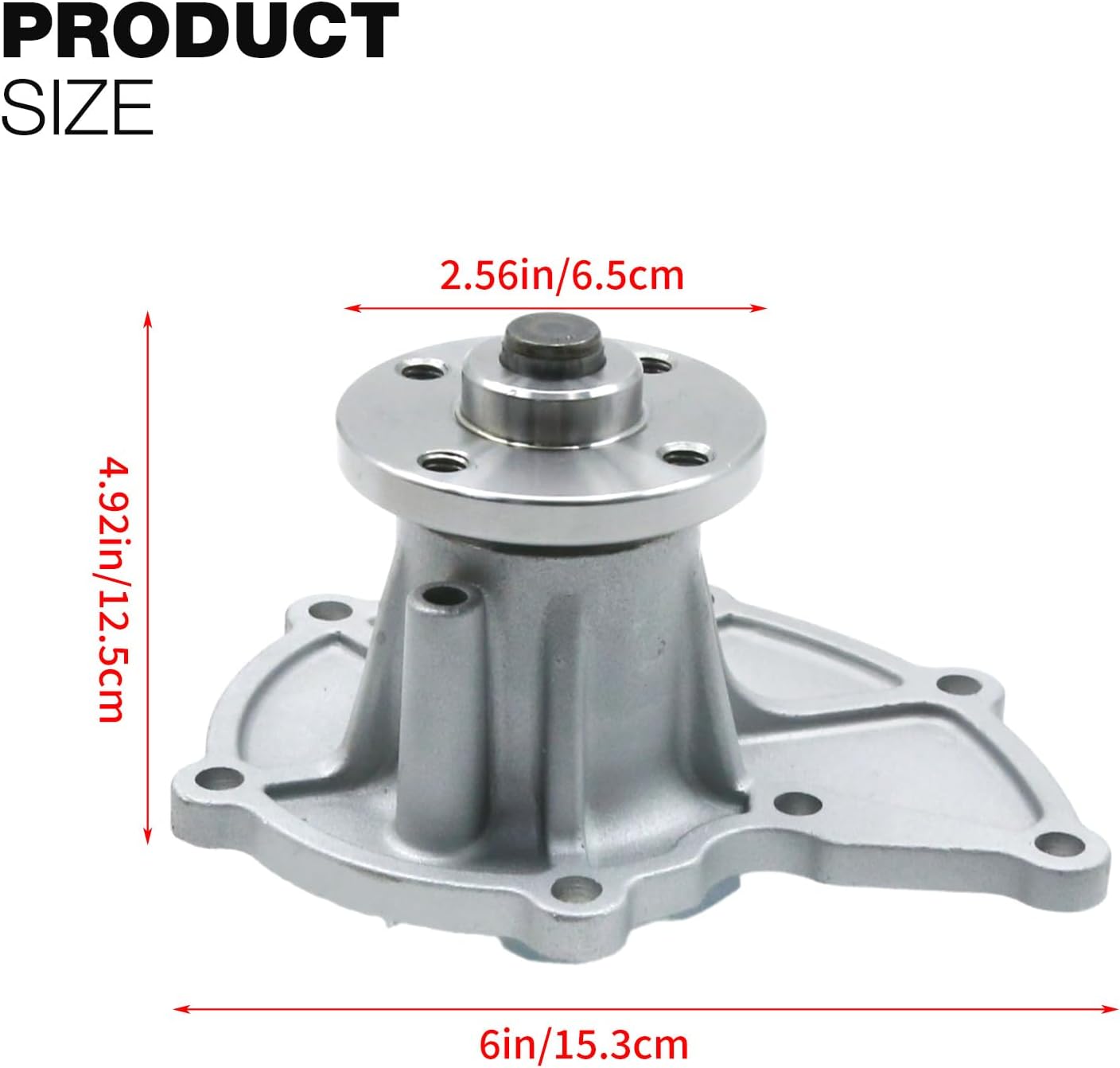 16110-78156-71 Water Pump Insert, Replacement for Toyota Forklift 7FG 8FG 4Y 7 Series Engine, Replaces 16110-78158-71PDE KT-111W TO214