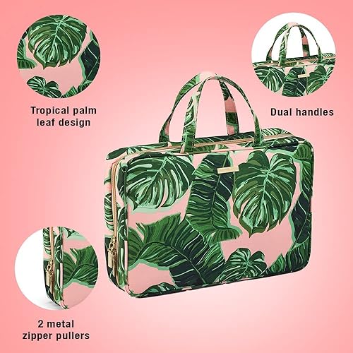 Miniatura 2 de Conair - Bolsas de fin de semana para mujer, bolsa de aseo o maquillaje perfecta con cremallera en estampado floral rosa Sophia Joy by Conair