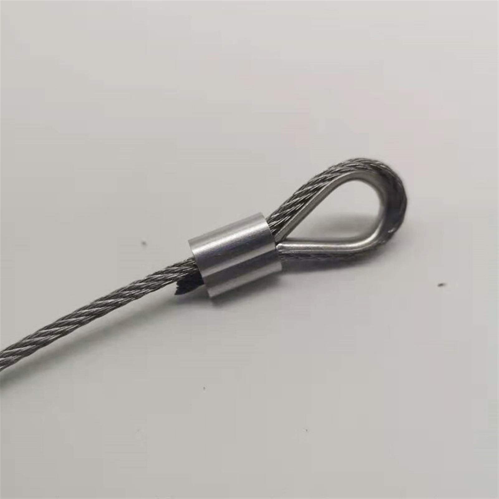 Fune Acciaio 50M / 100M 1,8 Millimetri Diametro 304 Stainless Steel Wire Rope più Morbida Pesca Sollevamento Cavo 7X7 Struttura 1,8 m Diametro (Size : 1.8mm 100M)