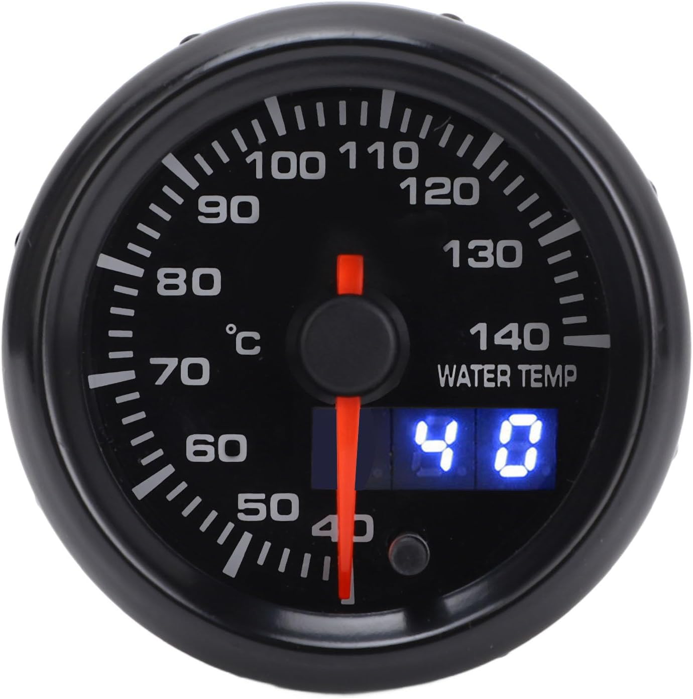 52mm Car Water Temperature Gauge DC Pointer Digital Display 40 to 140℃ Water Temp Meter All DC12V Vehicles