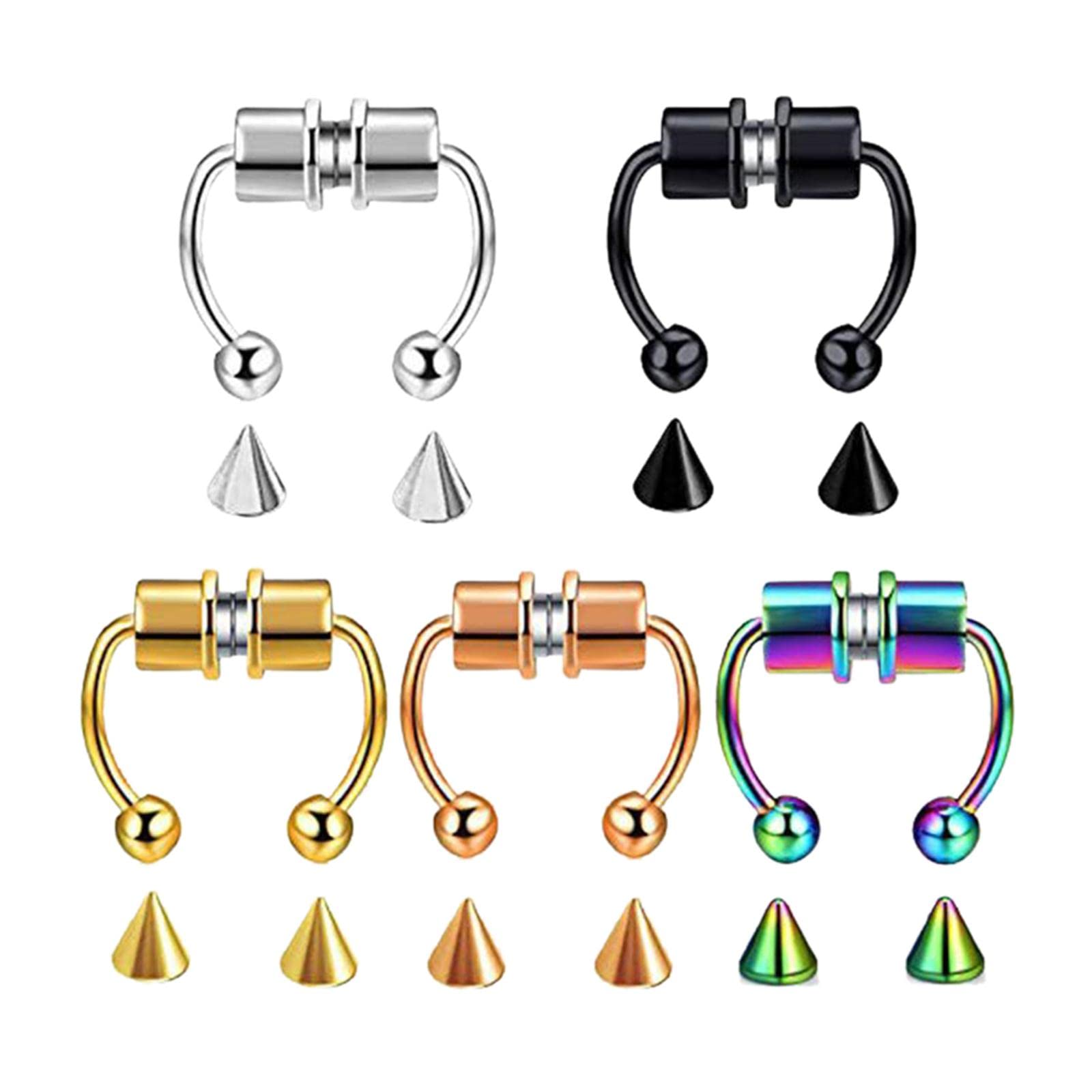 Generic Stainless Magnetic False Nose Ring Horseshoes Non Piercing Jewelry Silver (B09P5QGFJB) Amazon Price History, Amazon Price Tracker