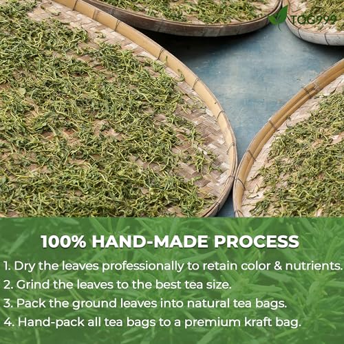 Image of Premium Tea, Improve Digestion, Support Brain, Weight, Skin and Sleep, Eco-Conscious Tea Bags and Premium Natural Ingredients. No Sugar, No Caffeine, No Gluten, Vegan. (38 Bags, Rosemary)