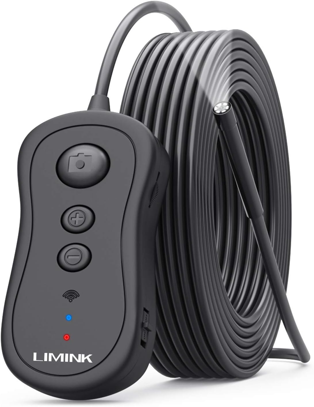 Wireless Endoscope Camera, LIMINK Inspection Camera 5.5mm Semi-rigid 1080P HD Snake Camera IP67 Waterproof WIFI Borescope with 2200mAh Battery for iPhone, IOS, Android Smartphone& Tablet - 3.5m/11.5ft