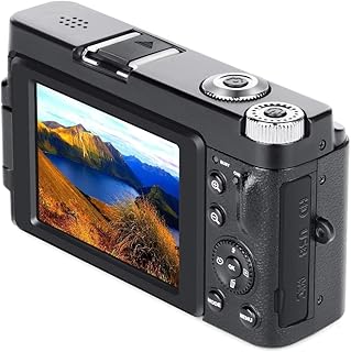 4K Digital Camera for Photography Autofocus 48MP Camera 180 3.0 inch Flip Screen Vlogging for YouTube Video Compact Cameras with 16X Digital Zoom Anti Shake 2 Batteries DC101