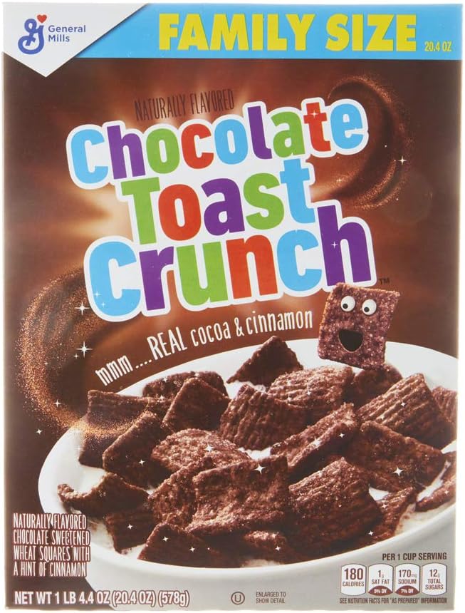 Chocolate Cinnamon Toast Crunch, Cereal, with Whole Grain, 20.4 oz