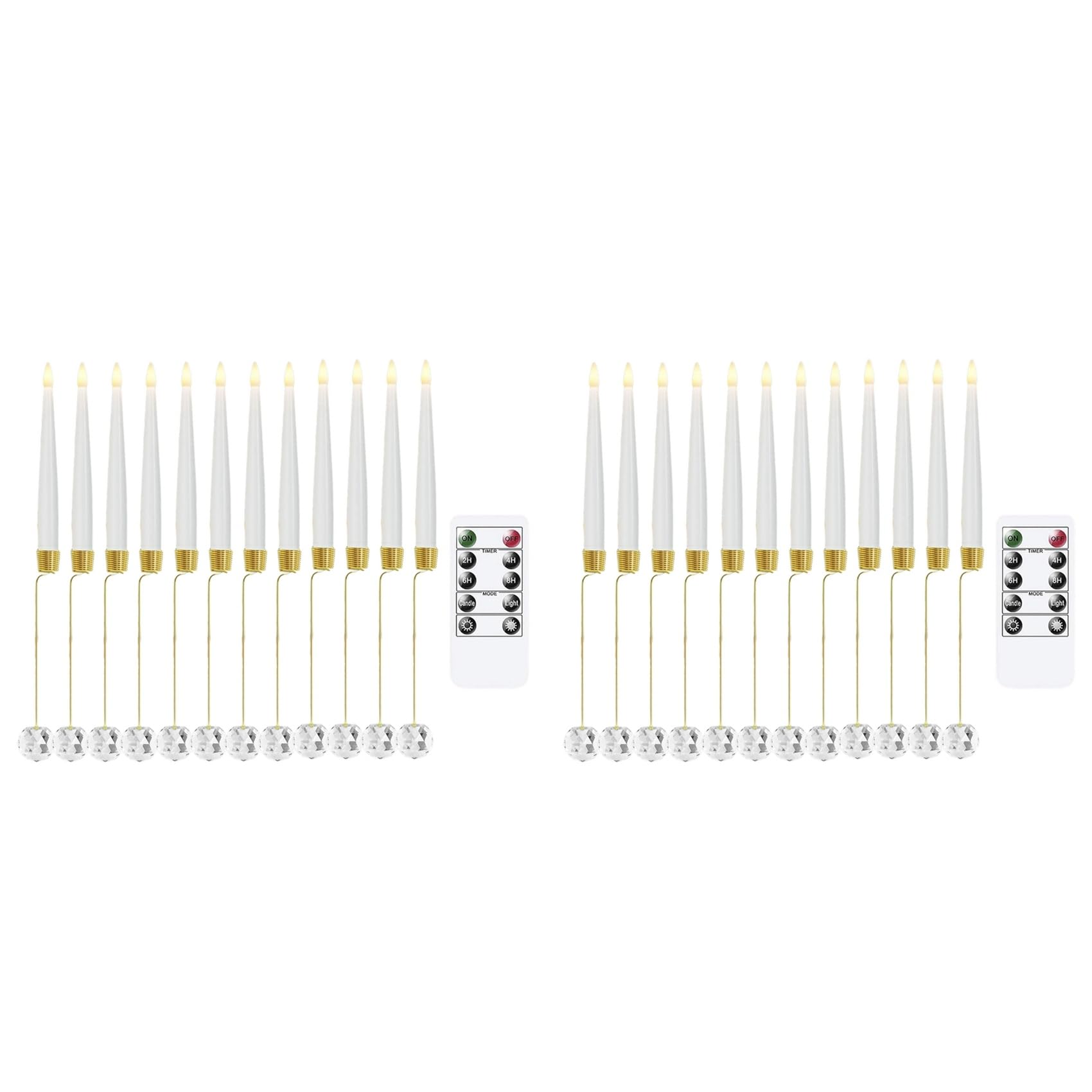Bougies LED télécommande décoration mariage et éclairage vacillant