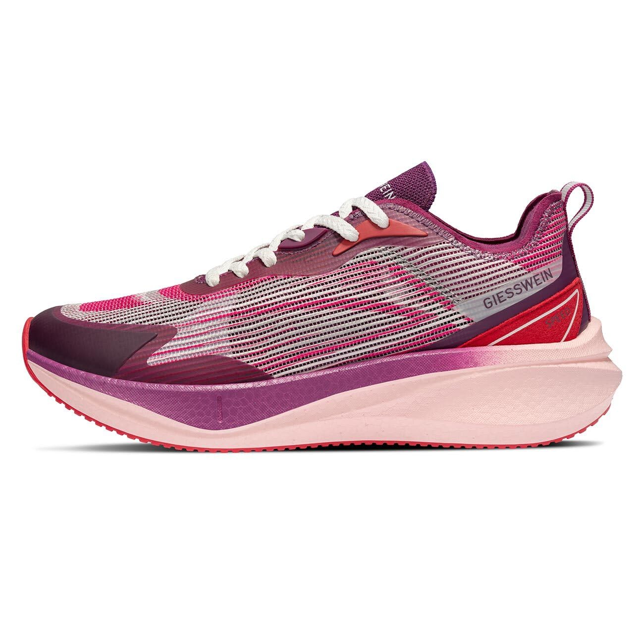 Giesswein Speed Women – Leichter Damen Sneaker mit Carbon-Platte, Laufschuh aus atmungsaktivem Mesh & Merino Fersenpatch