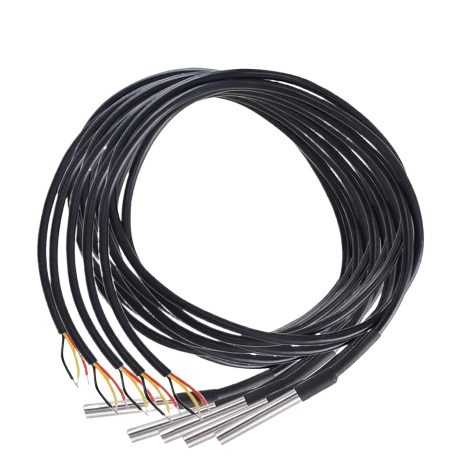 1/5 Uds DS18B20 Sensor de sonda de temperatura de rosca impermeable acero inoxidable 1/2/3/5 metros | 5m,5pcs