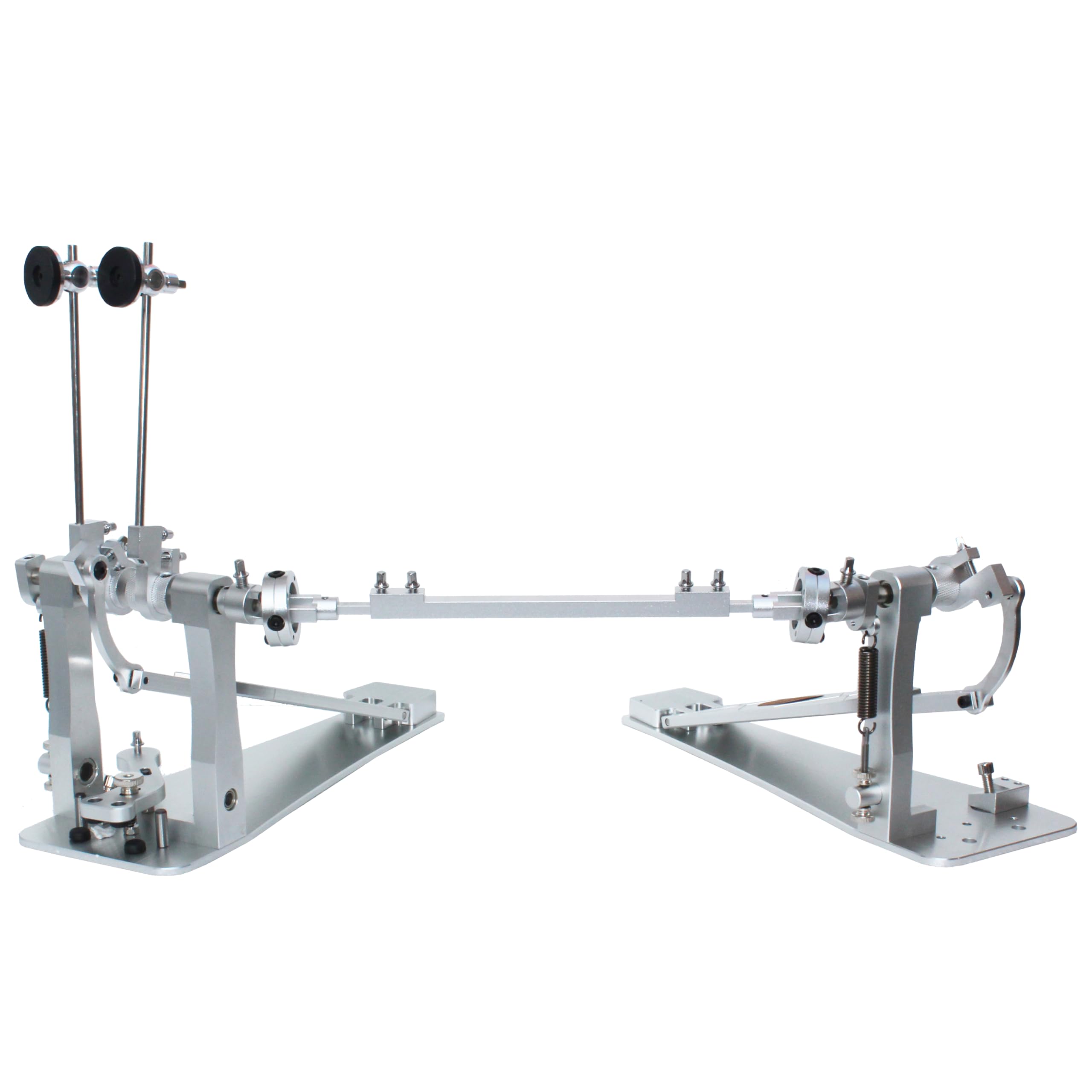 Doppel-Bass-Drum-Pedale, Direktantrieb, hochwertige Aluminiumlegierung, vereinfachte Version inklusive Hammer