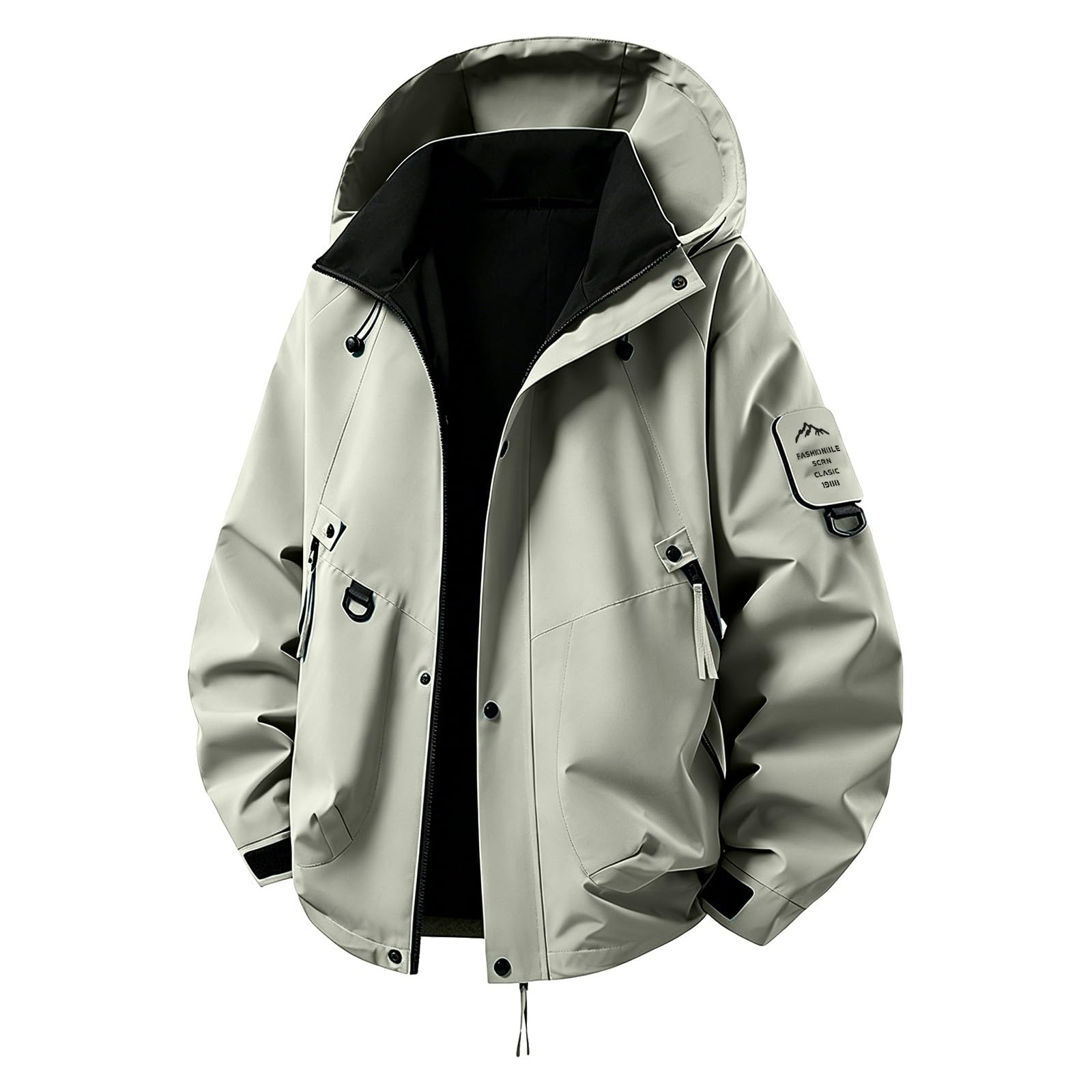 Chubasquero para mujer, resistente al agua, cortavientos, fina, chaqueta cortavientos para mujer, chaqueta fina para mujer, chaqueta de entretiempo con capucha, chaqueta de otoño, chaqueta deportiva
