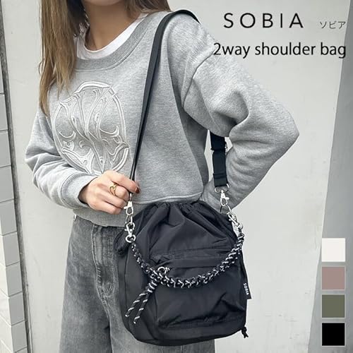 JOKnet メール便 SOBIA コード編み 2way 巾着 ショルダーバッグ の商品画像 1