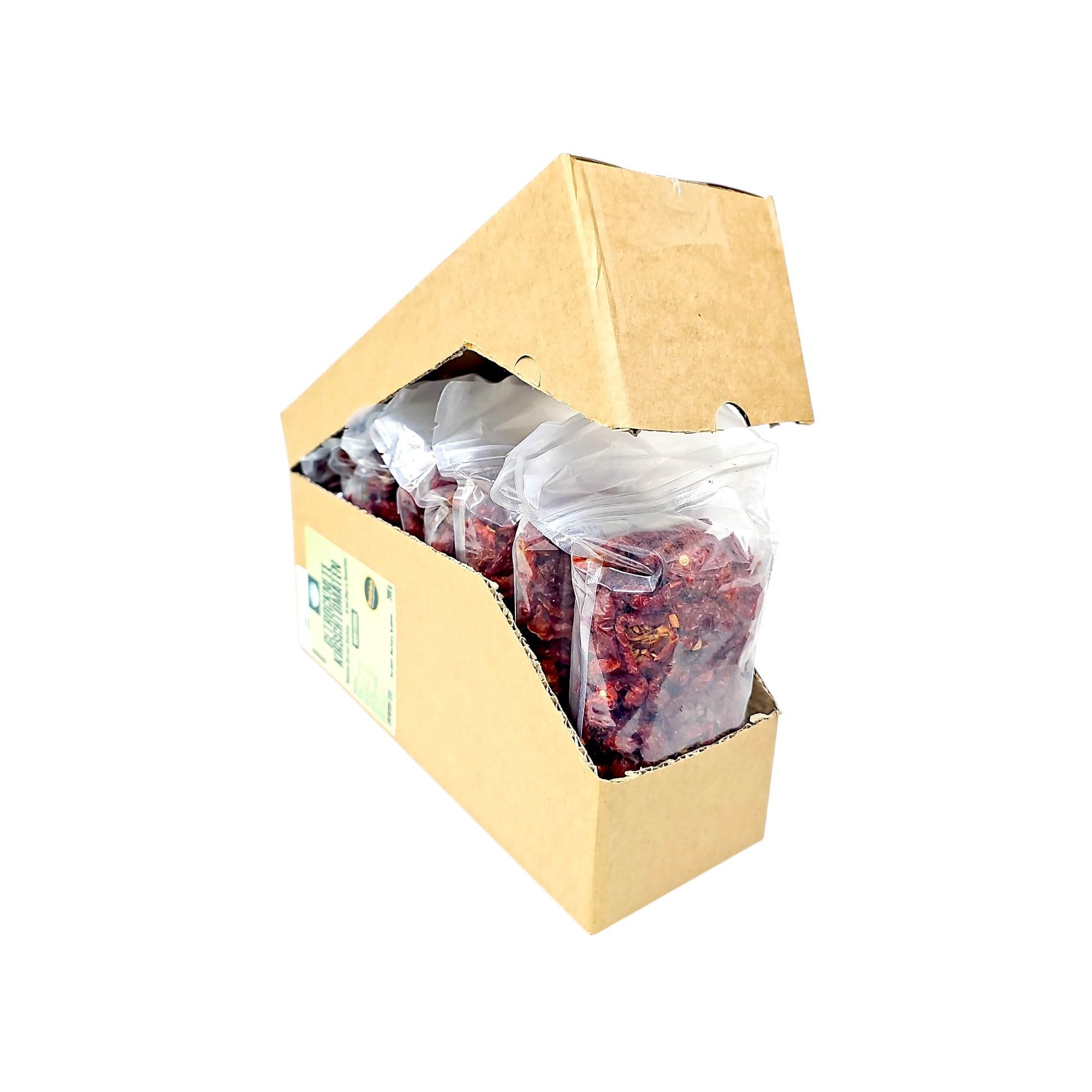 Harvessa Getrocknete Cherry Tomaten 8x200g (1,6kg) – Sonnengetrocknet aus Tunesien – Vorteilspack für Gastronomie & Kenner – Premium Qualität, Vegan & Glutenfrei