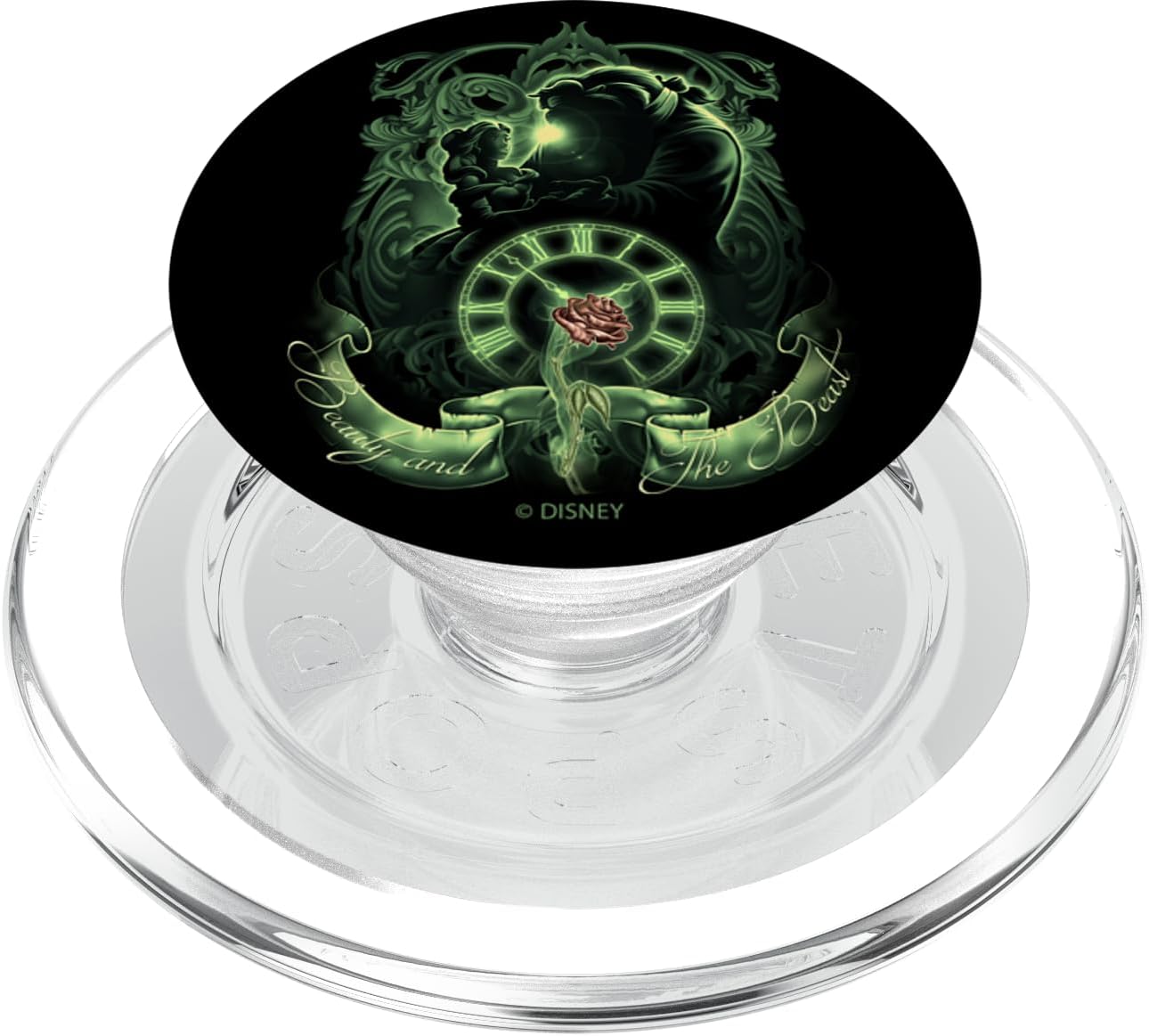 Disney Beauty and The Beast Green Hue Silhouette PopSockets PopGrip for MagSafe