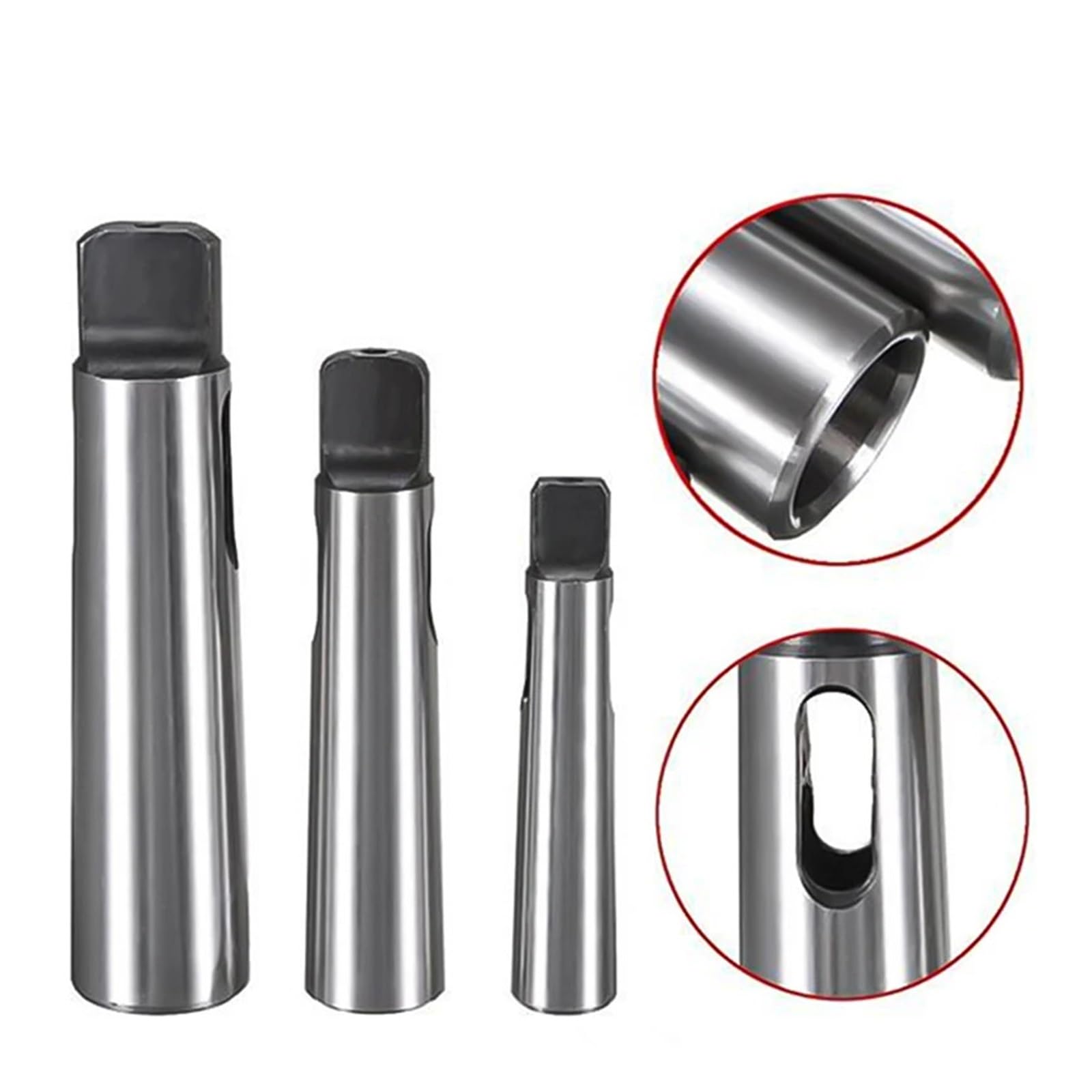 Morse Adapter stożkowy Adapter wału wiertniczego z tuleją stożkową Morse'a MT1-6, redukcja dla trzpienia (MT5-MT2)