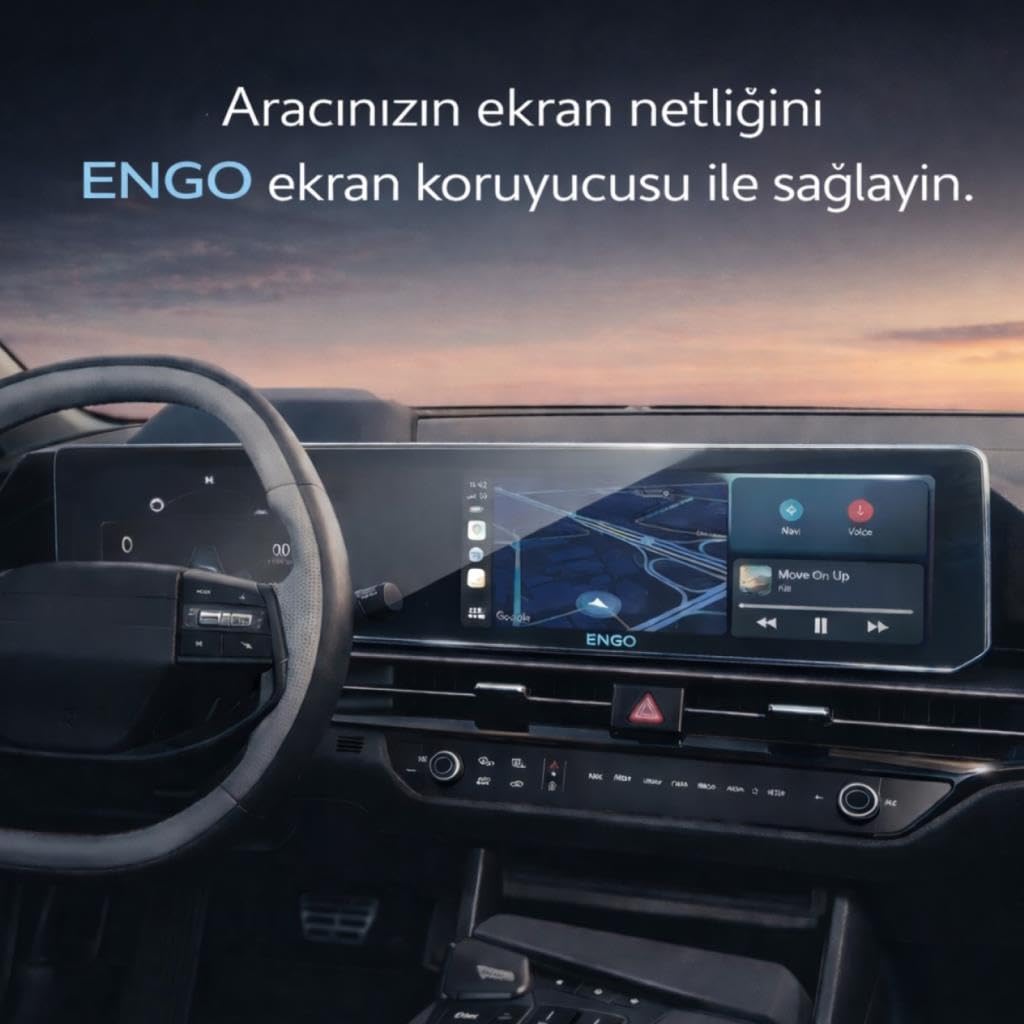 Engo Kia Spoartage 12.3 İnç İle Uyumlu Mat Ekran Koruyucu Multimedya Gösterge