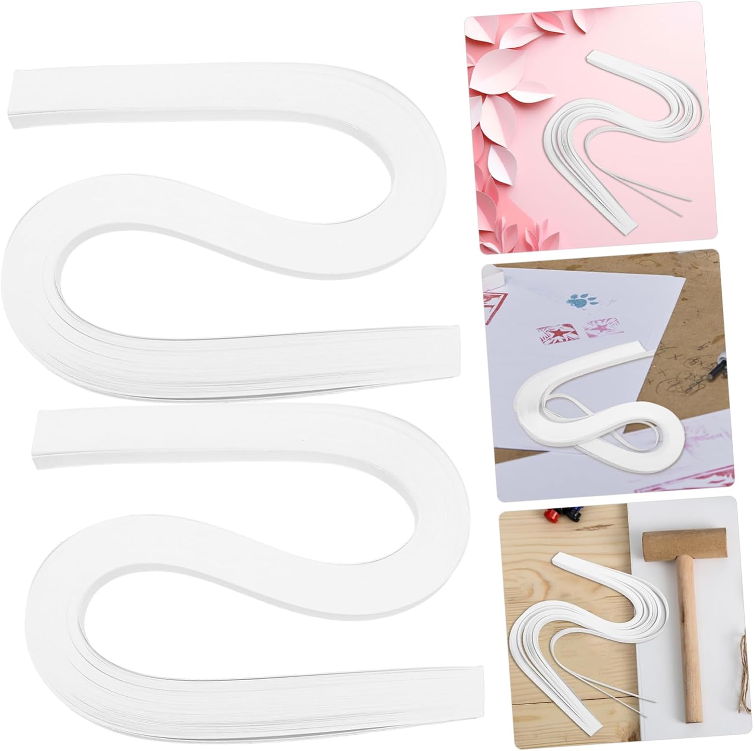 Gadpiparty 2sets Colorful Paper Quilling Strips Kit Strips of Wide Craft Paper for Heart Quilling Easy to Cut User-Friendly Handcraft Material for Art Projects