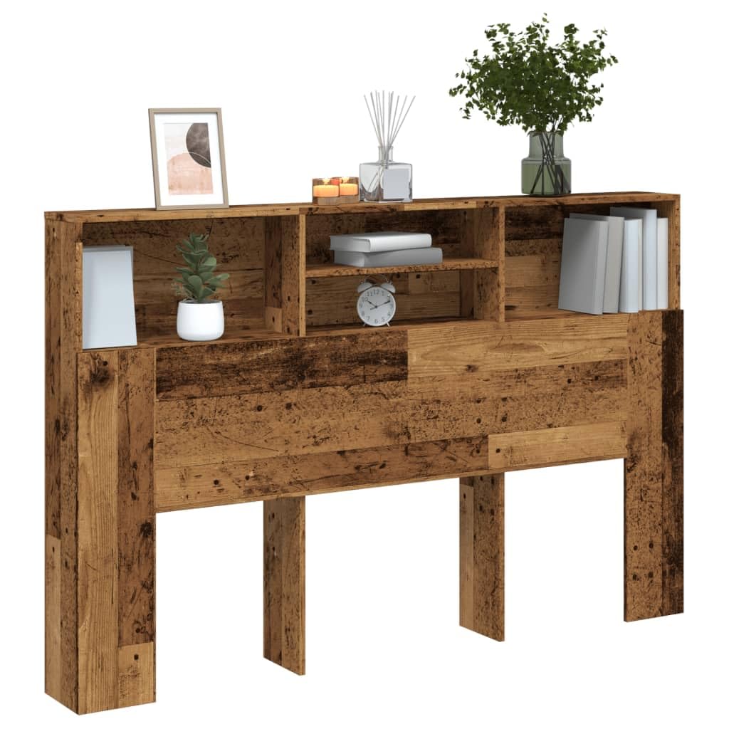 856870 Testiera con Contenitore Legno 160x19x103,5 cm in Truciolato Testata in Legno,Testata Letto Matrimoniale Muebles Dormitorio Spalliera Letto Testiere per Letto Matrimoniale