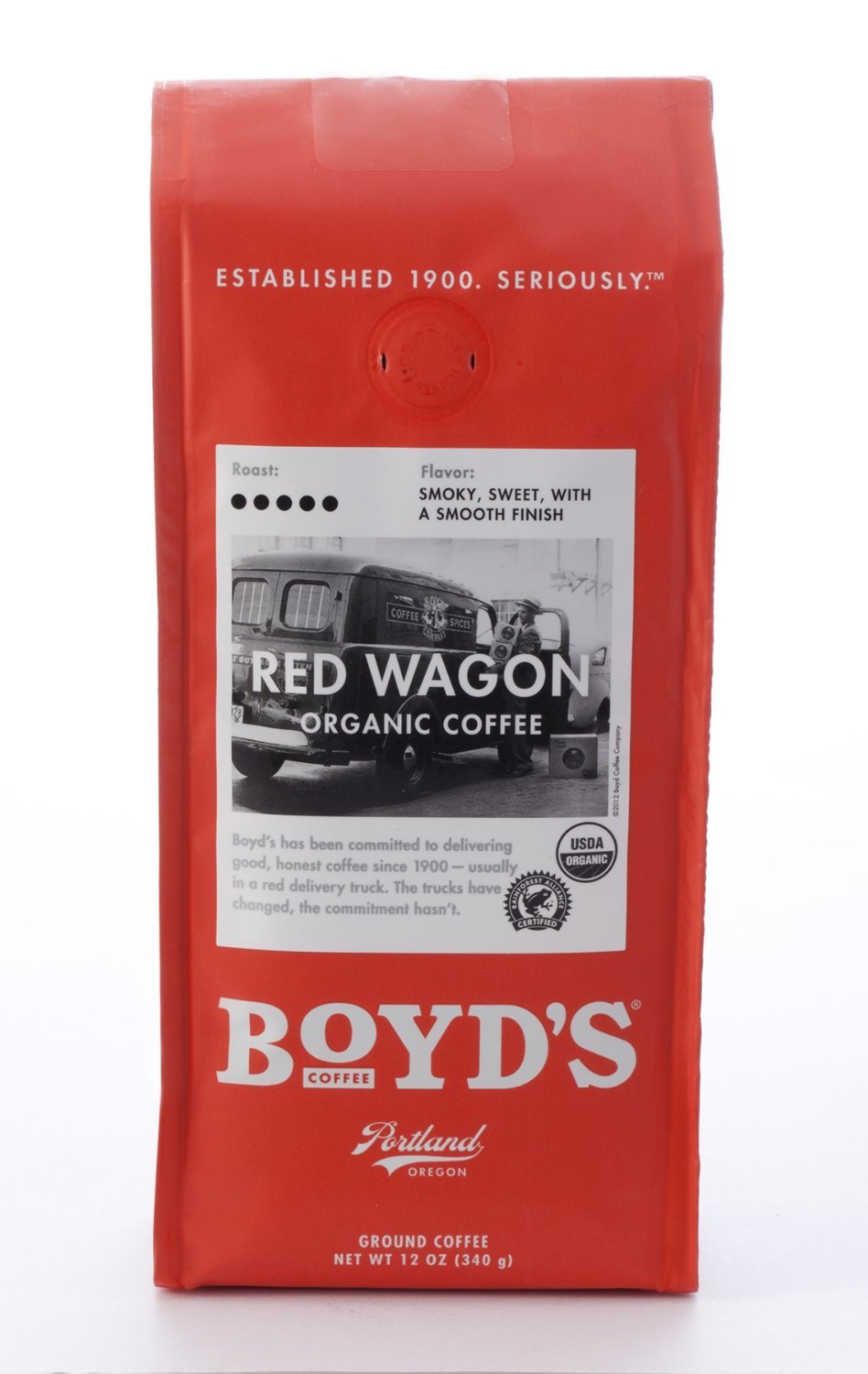 Boyds Coffee Red Wagon