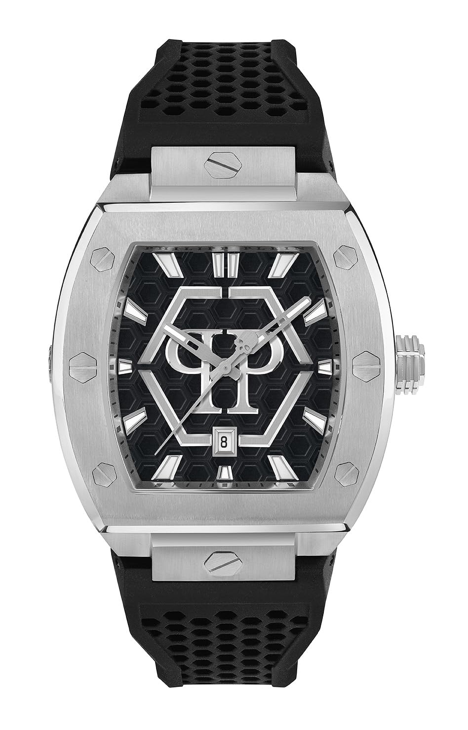 Philipp Plein Black Mens Analogue Watch The Hexagon Phantom PWPUA0524