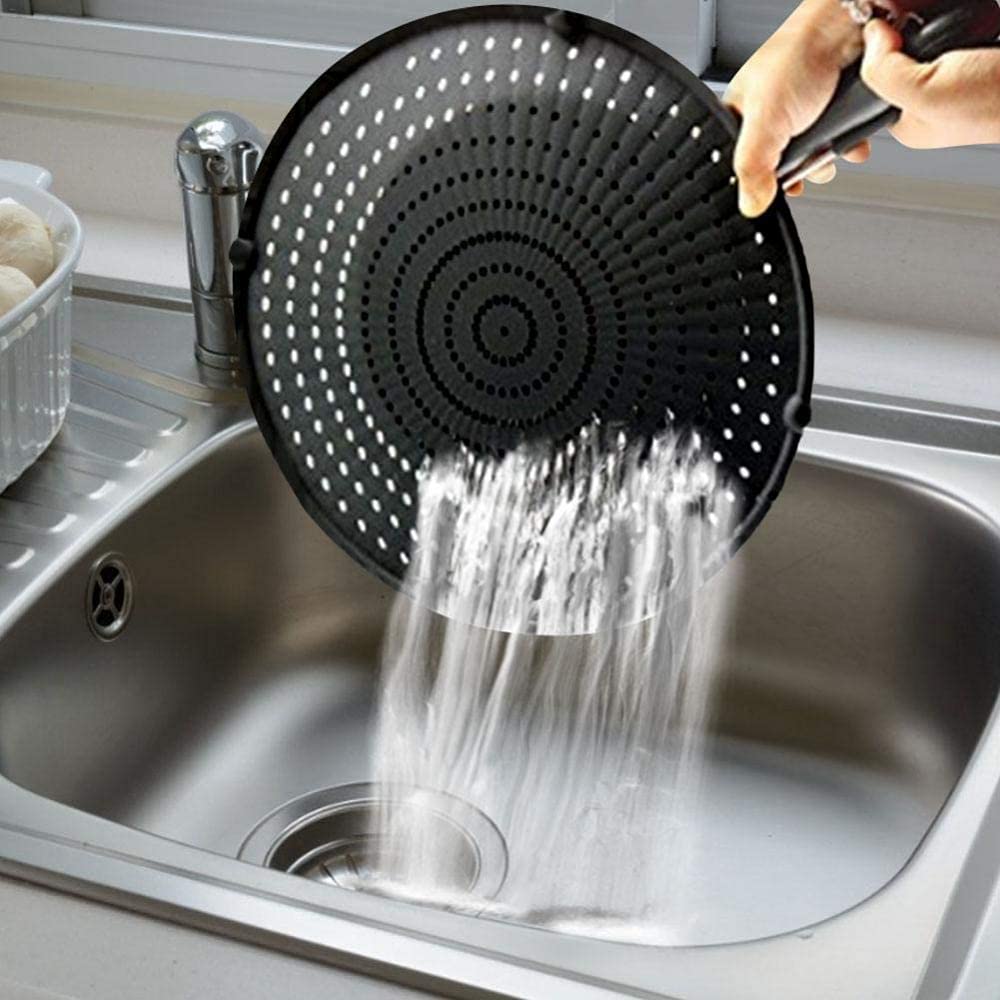 Tapas De Cocina Protector contra Salpicaduras De Silicona para Sartén - Tapa Antiadherente para Sartén De Grasa para Cocinar Sartén De Silicona
