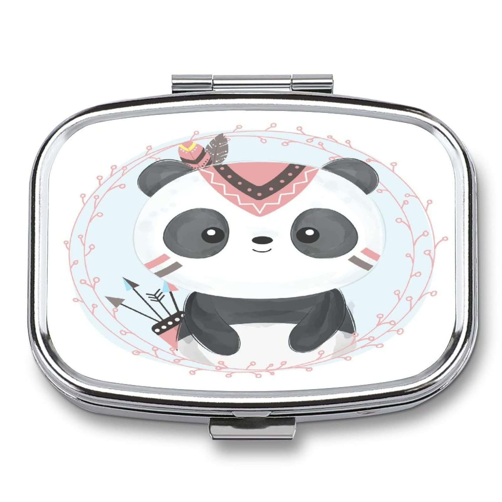 Caja De Pastillas Caja De Almacenamiento Panda De Dibujos Animados De Pastillas Diarias Caja De Almacenamiento De Vitaminas Portátil Caja De Pastillas De Viaje