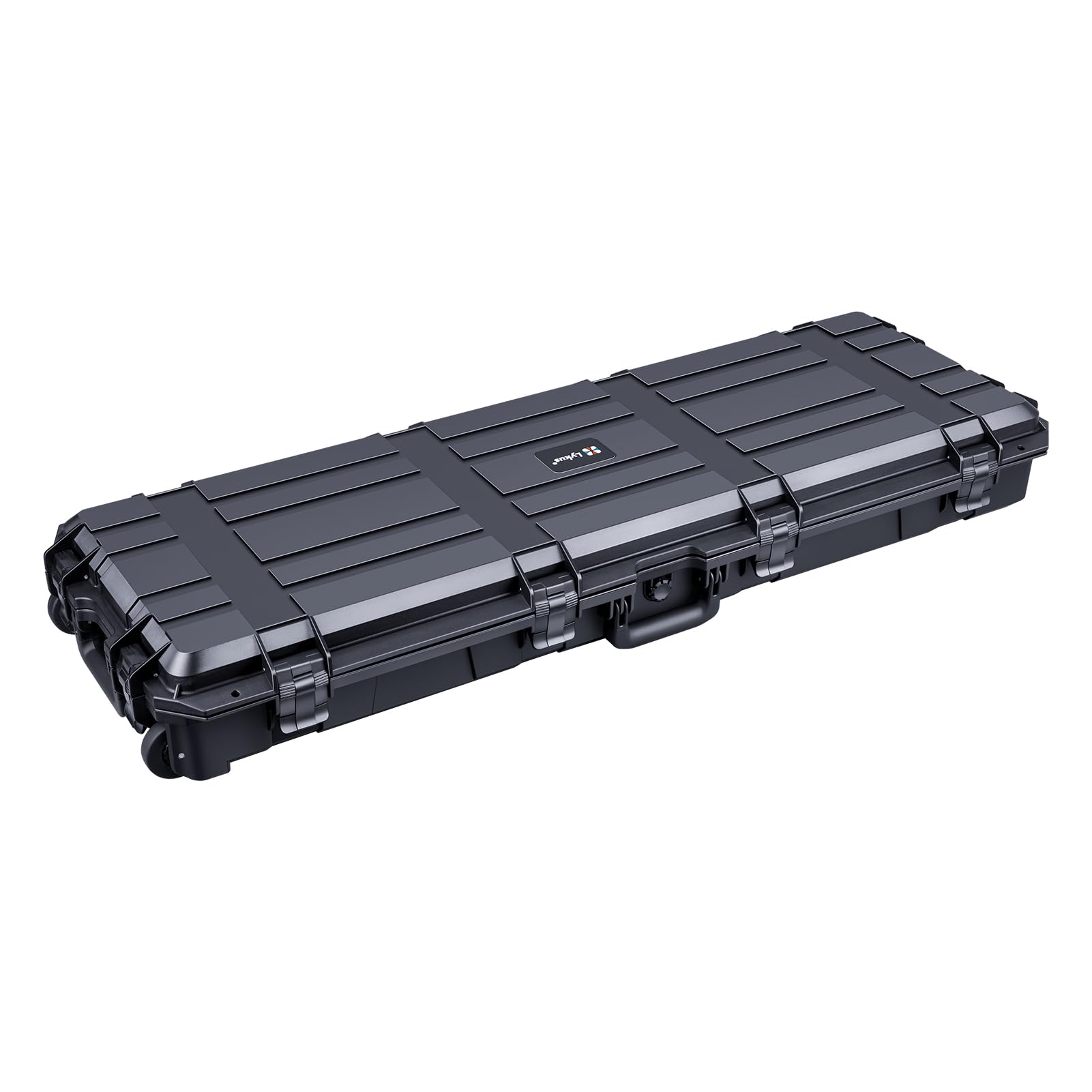 Lykus HC-11010 Long Waterproof Hard Case with Customizable Foam Insert and Wheels, Interior Size 42.05x13.19x5.12 in, Suitable for long items