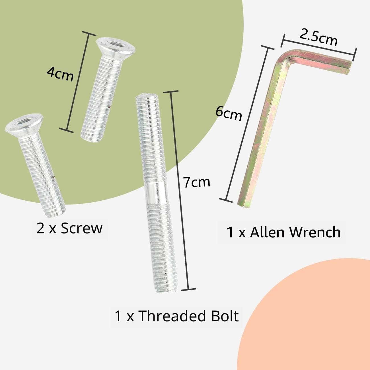 Tiragraffi di ricambio per gatti in sisal naturale, 40 cm, 2 pezzi M8 per la ristrutturazione, bianco, viti incluse