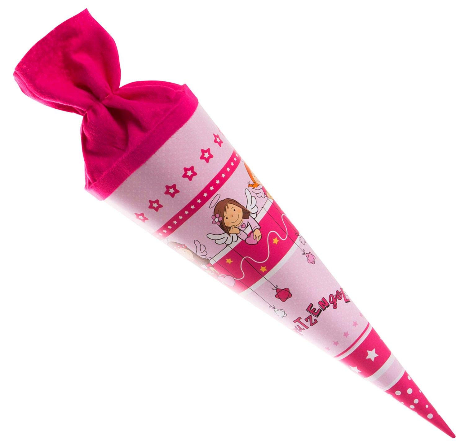 Goldbuch Cono per la scuola del fratello 35 cm rosa cartone laccato chiusura in feltro colorato