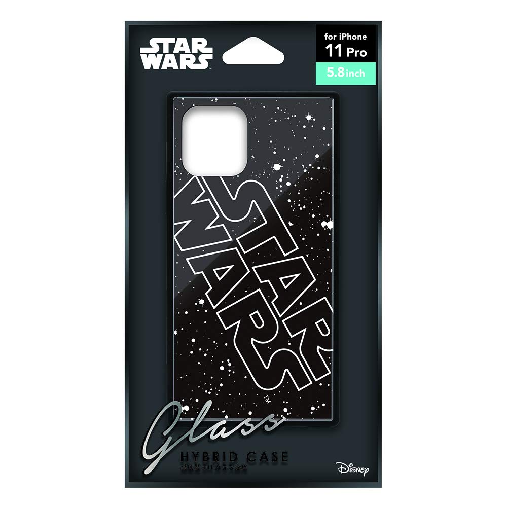 PG-DGT19A30SW(ロゴ) iPhone 11 Pro用 ガラスハイブリッドケース STAR