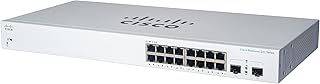 Cisco Business CBS220-16P-2G Smart Switch | 16 Port GE | PoE | 2x1G SFP | 3-Year Limited Hardware Warranty (CBS220-16P-2G-NA)