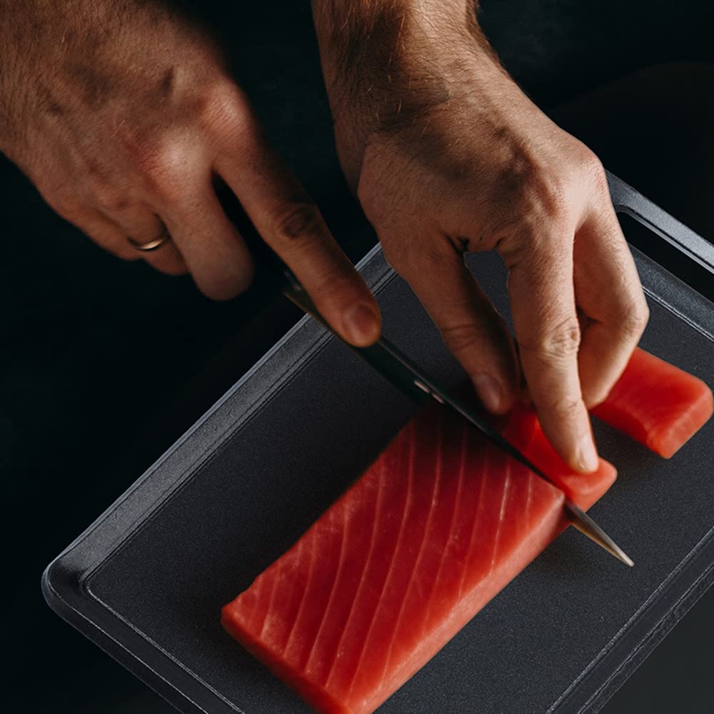 DAMET sartén para Parrilla de Barbacoa con Revestimiento Antiadherente Placa de Plancha de Barbacoa Ultraligera Bandeja de Barbacoa para Acampar al Aire Mochilero Senderismo Pesca