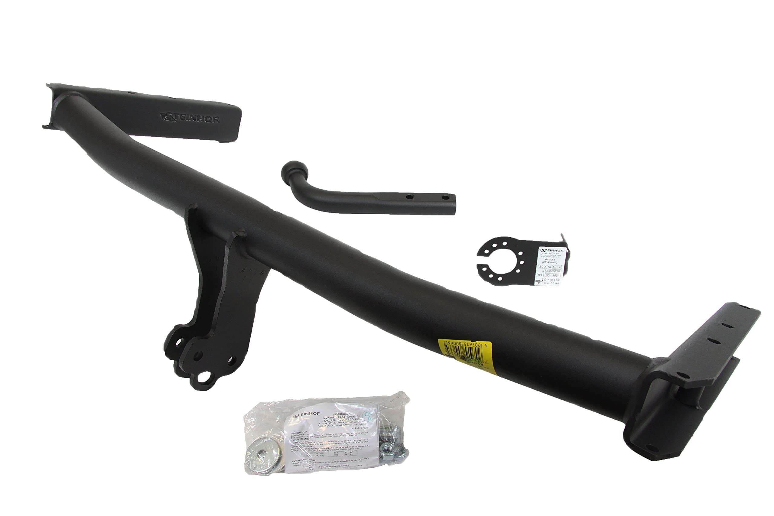 Gancio Traino Fisso STEINHOF Per Audi A4 Avant B8 (2008-2015) Con Kit Elettrico 13 Poli Dedicato