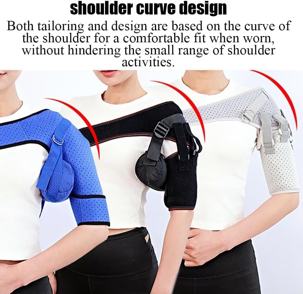 KEULEN Soporte De Cabestrillo Para Brazo De Hombro, Estabilizador Inmovilizador De Hombro Con Bolsa De Aire, Cómodo Y Transpirable, Tirantez Ajustable, Para Dislocación De Articulaciones, Subluxación