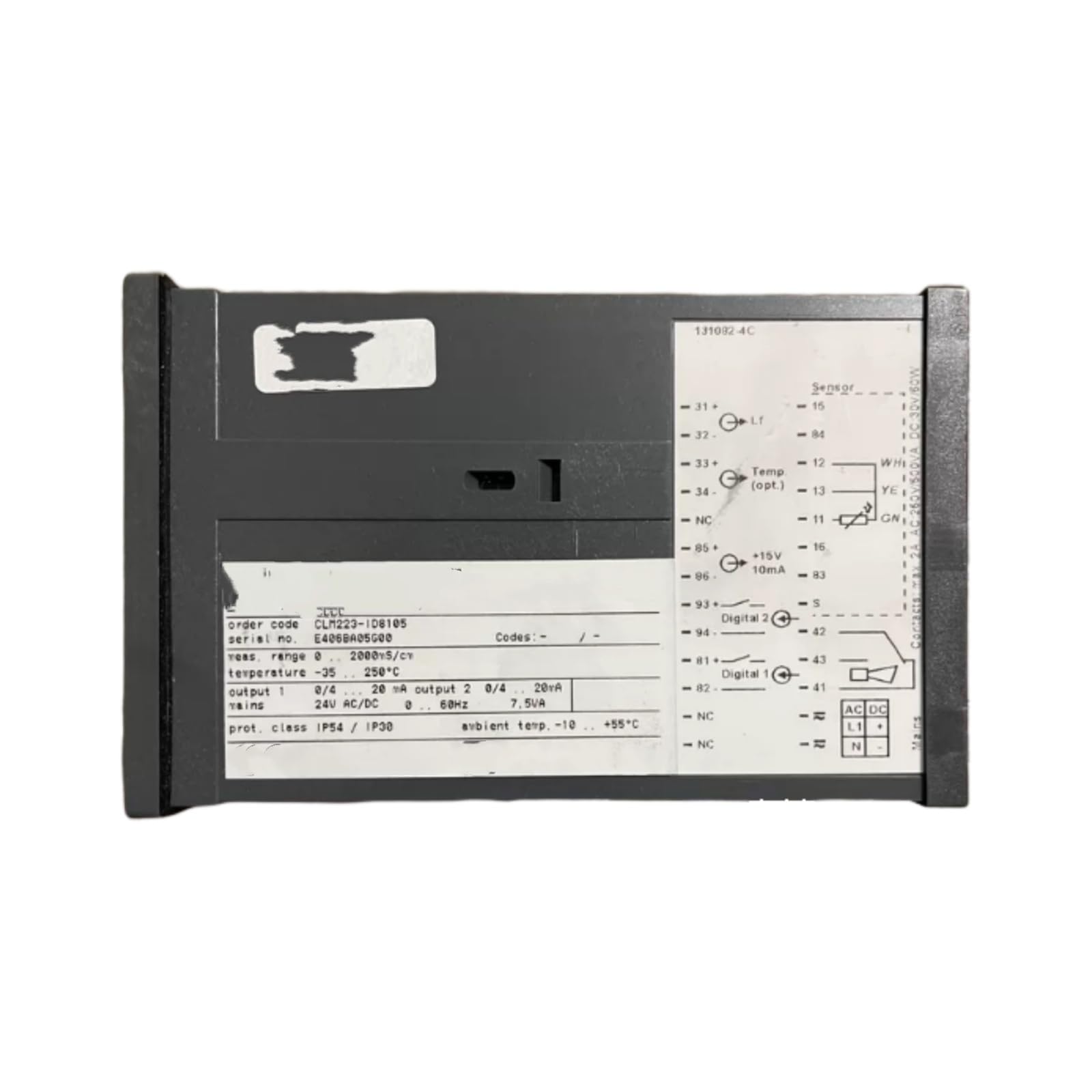 Transmisor de conductividad CLM223-ID8105 | For controladores industriales