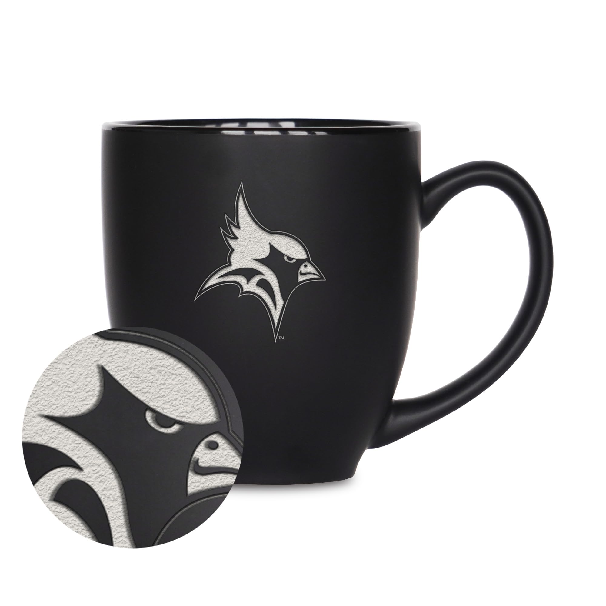 Tasse de bistrot St. John Fisher Cardinals en céramique mate Rico Industries 445ml