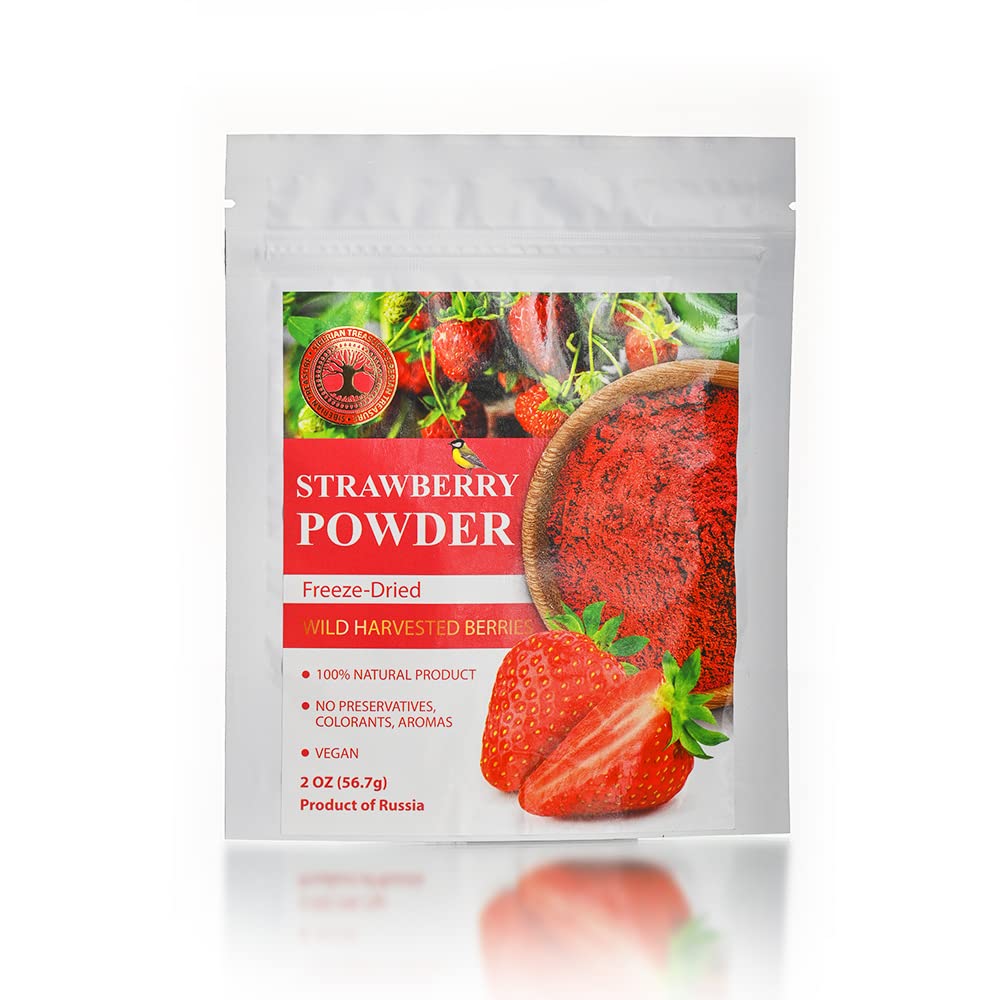 Wild Harvested Strawberry Freeze-Dried Powder – 2 Oz – Natural Strawberry Powder, No added sugar, No GMOs - Image 6