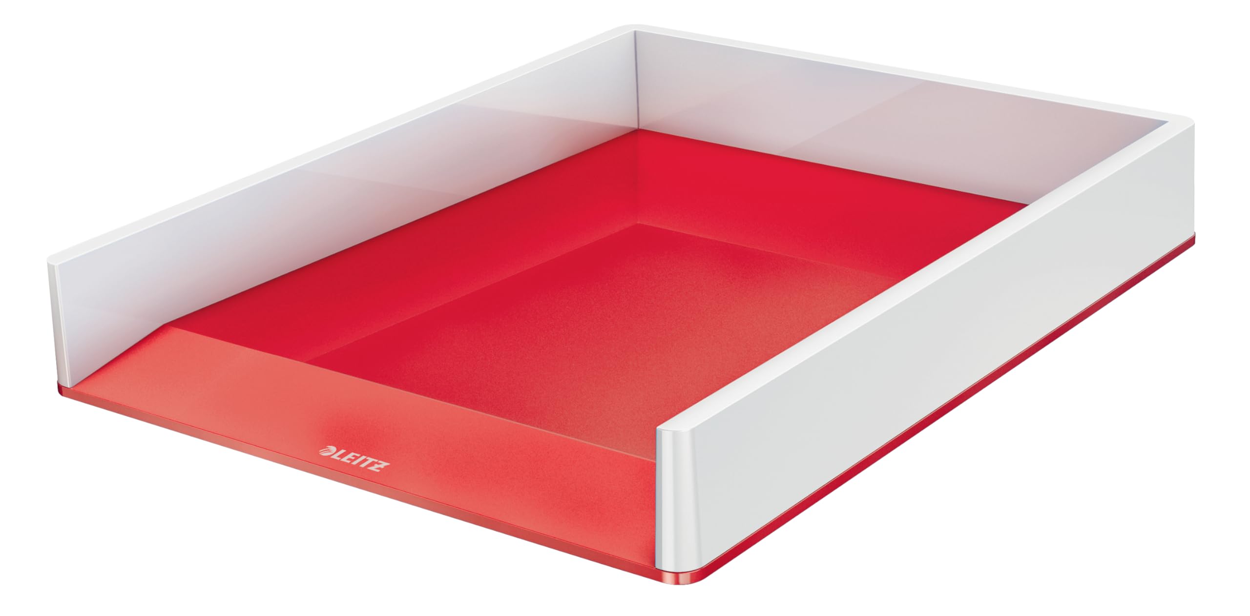 L:Letter Tray WOW Duo Colour wt/red
