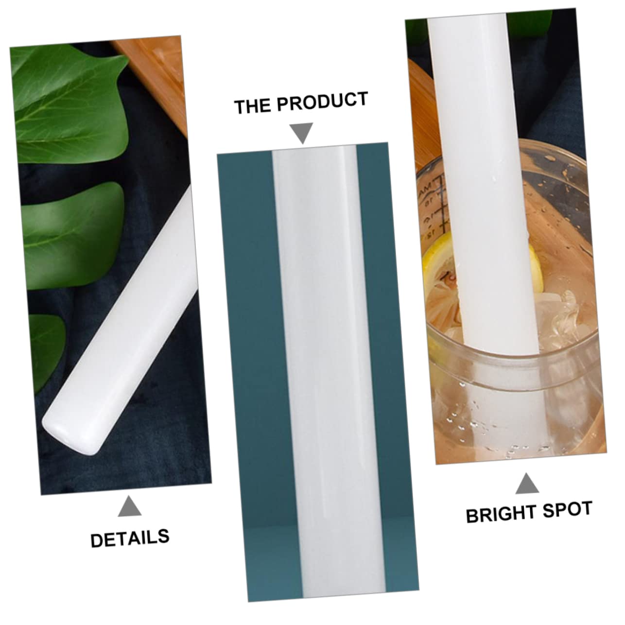 Garneck 2pcs Bar Ice Hammer Lemon Grinding Rod Labor-Saving Crushed Ice Rod with Lid